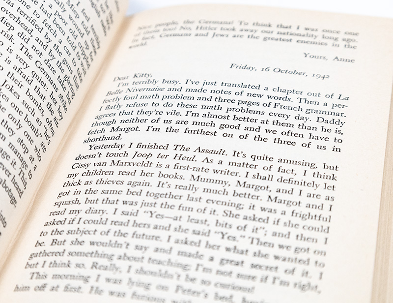 Anne Frank: The Diary of a Young Girl.