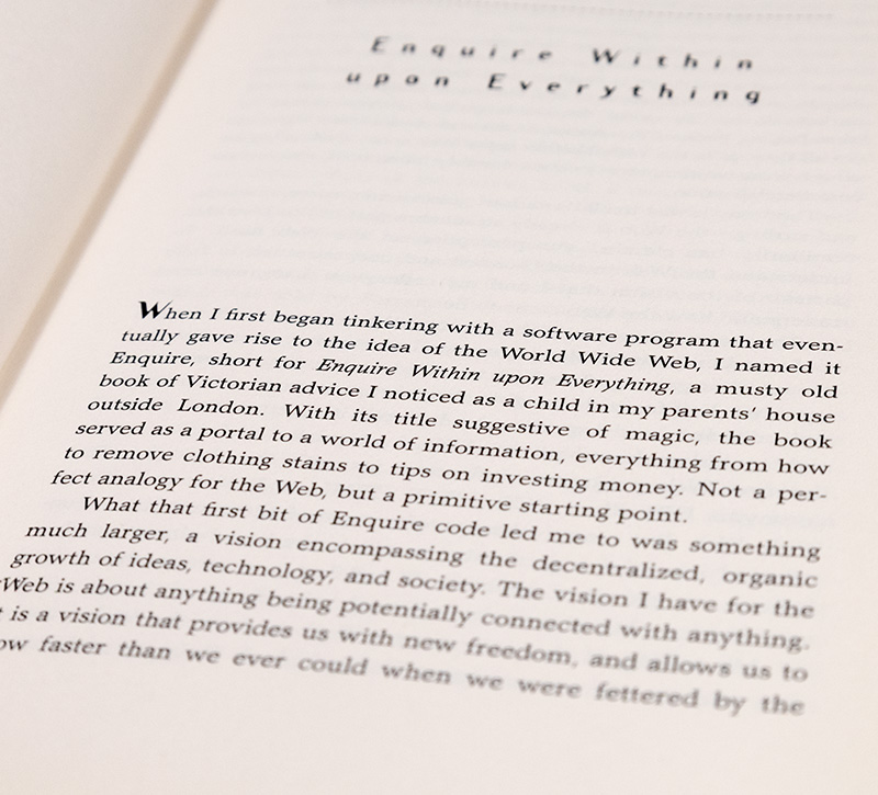 Weaving the Web: The Original Destiny of the World Wide Web by It's Inventor.