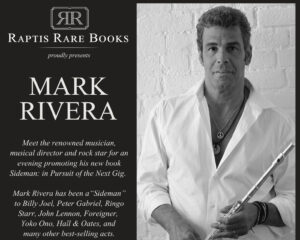 Book Signing and Live Performance with Mark Rivera – Thursday May 14th 2026.