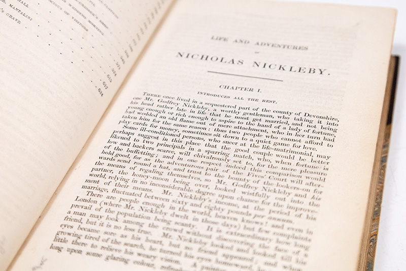 The Life and Adventures of Nicholas Nickleby.