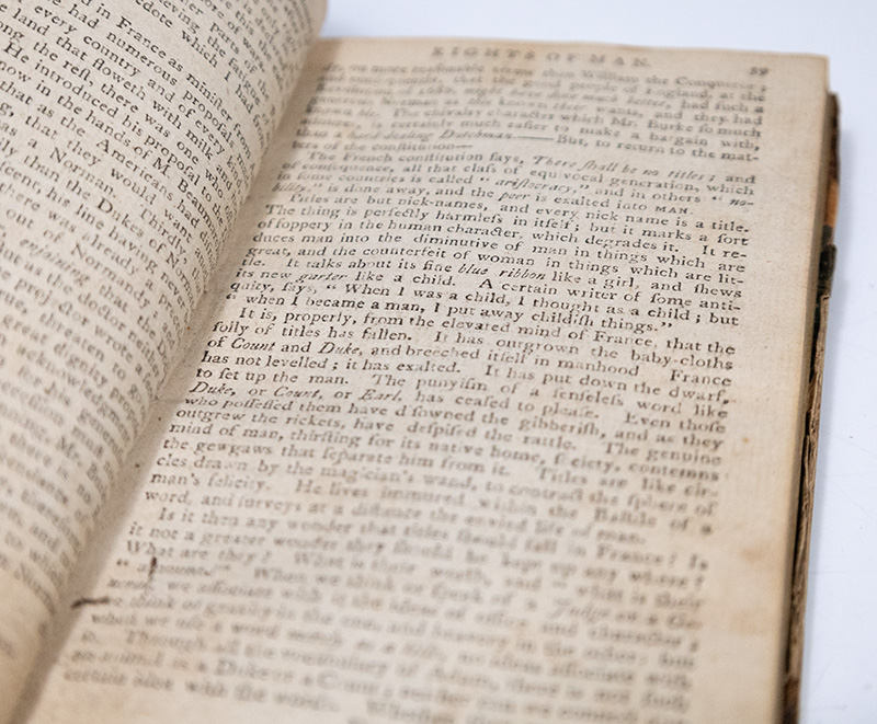 Rights of Man: Being an Answer to Burke's Attack on the French Revolution.