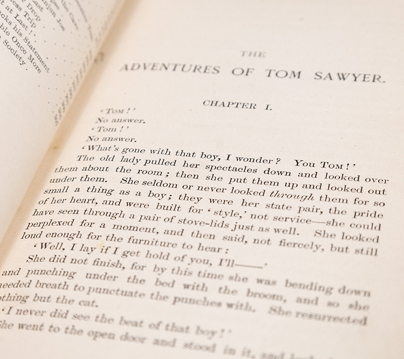 The Adventures of Tom Sawyer.