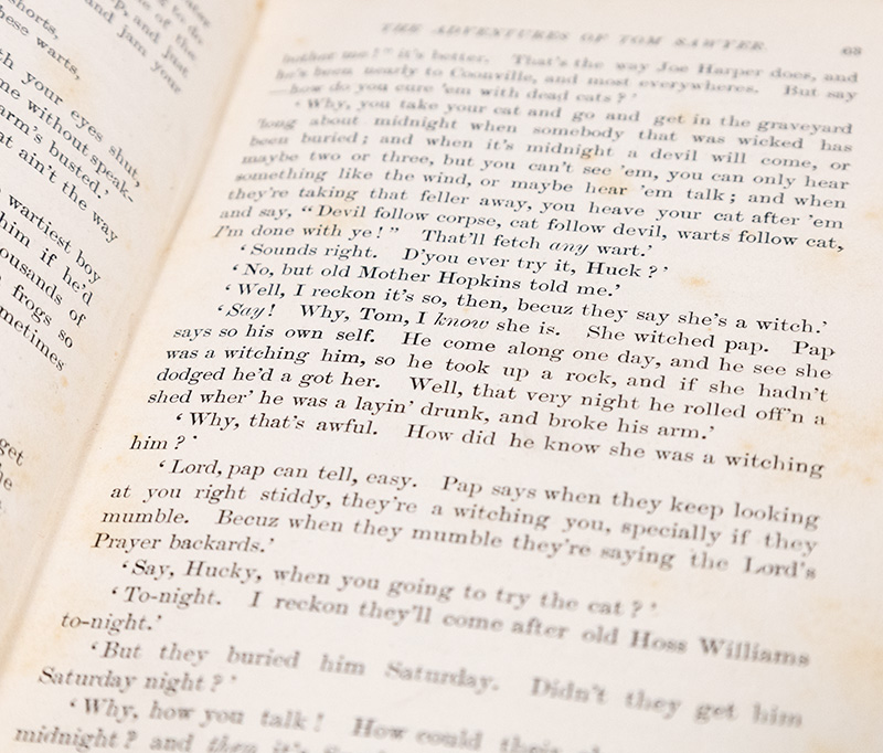 The Adventures of Tom Sawyer.