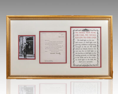 Winston S. Churchill Typed Letter Signed.