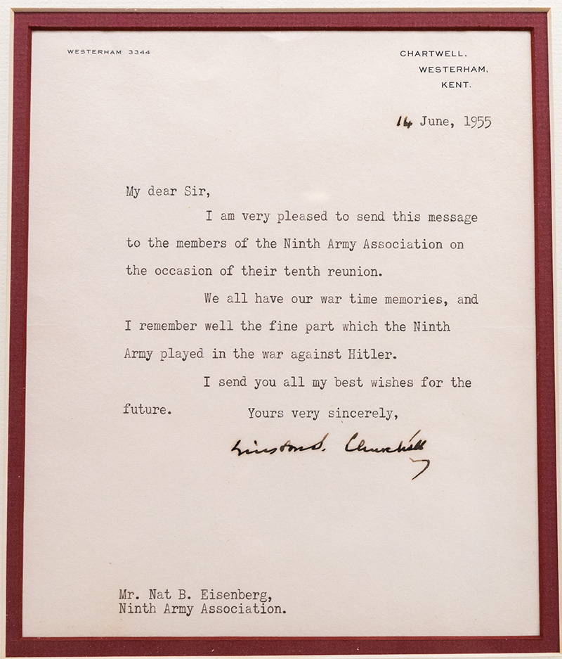 Winston S. Churchill Typed Letter Signed.