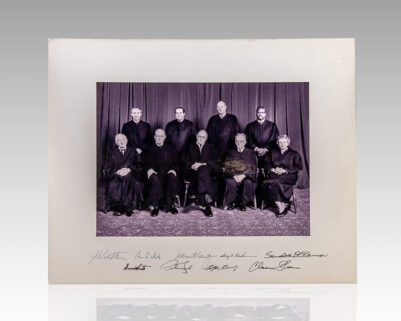 Rehnquist Supreme Court Signed Oversized Photograph.