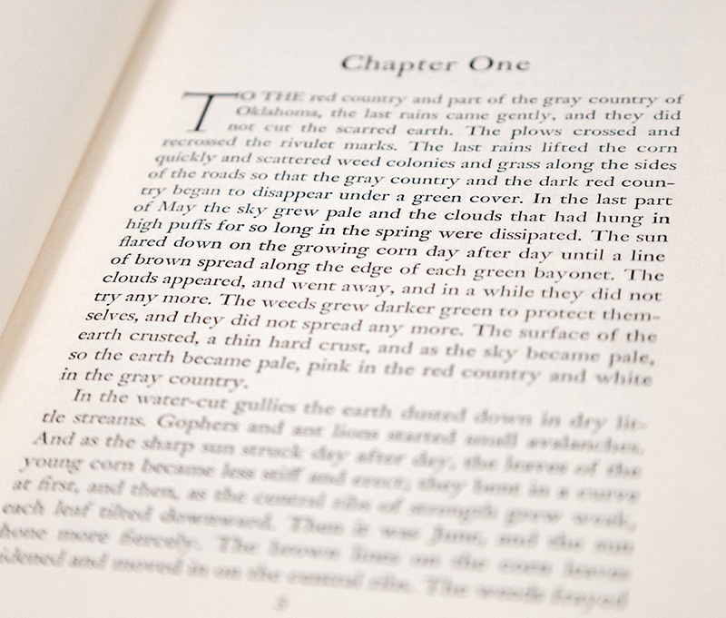 The Grapes of Wrath.