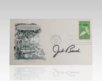 Jeb Bush Signed Everglades National Park First Day Cover.