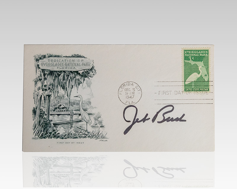 Jeb Bush Signed Everglades National Park First Day Cover.