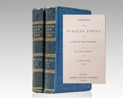 Stories From the Italian Poets: With Lives of the Writers.