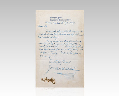 Charles Dickens Autograph Letter Signed.