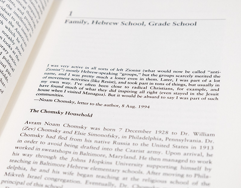 Noam Chomsky: A Life of Dissent.