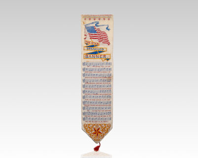 Stevengraph Bookmark of the Star-Spangled Banner.