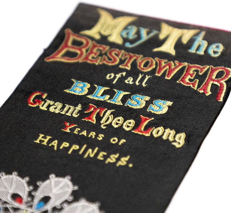 Stevengraph Bookmark "May The Bestower."