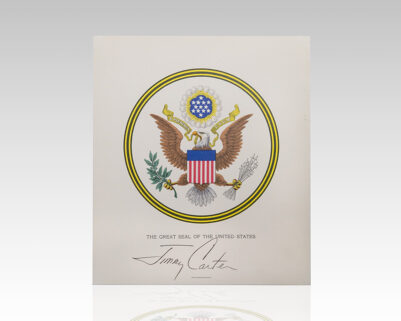 Jimmy Carter Signed Great Seal of the United States.