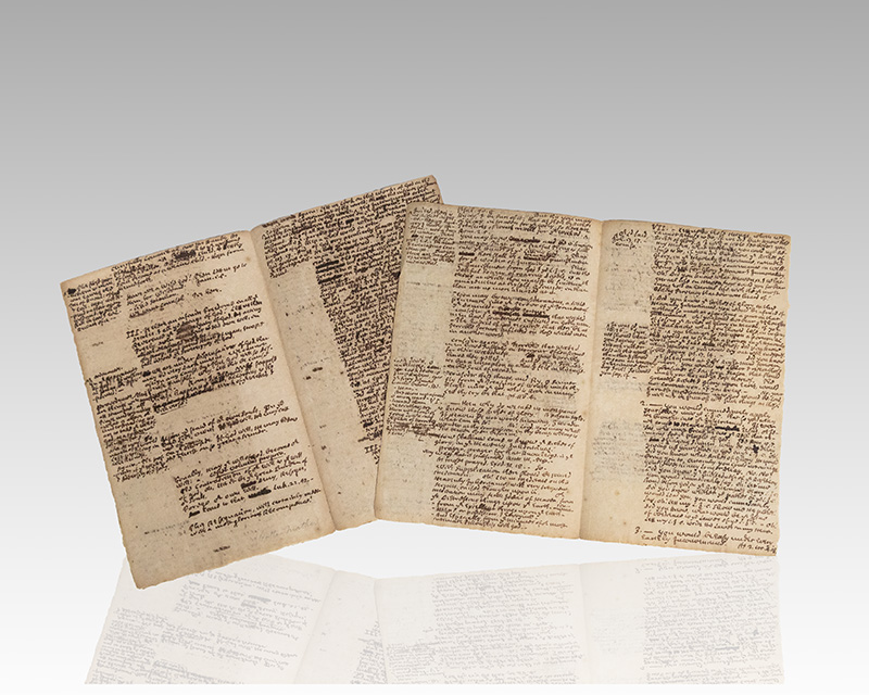 Reverend Cotton Mather Autograph Manuscript of a Sermon.