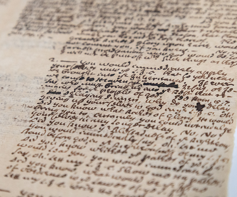 Reverend Cotton Mather Autograph Manuscript of a Sermon.