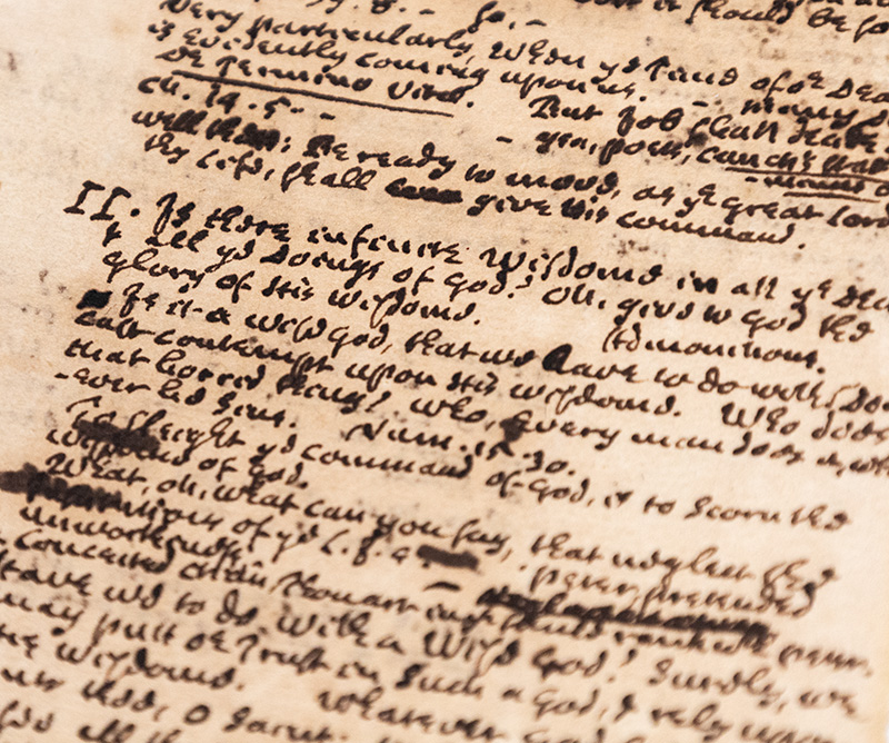 Reverend Cotton Mather Autograph Manuscript of a Sermon.