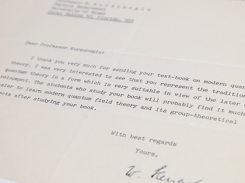 Werner Karl Heisenberg Typed Letter Signed.