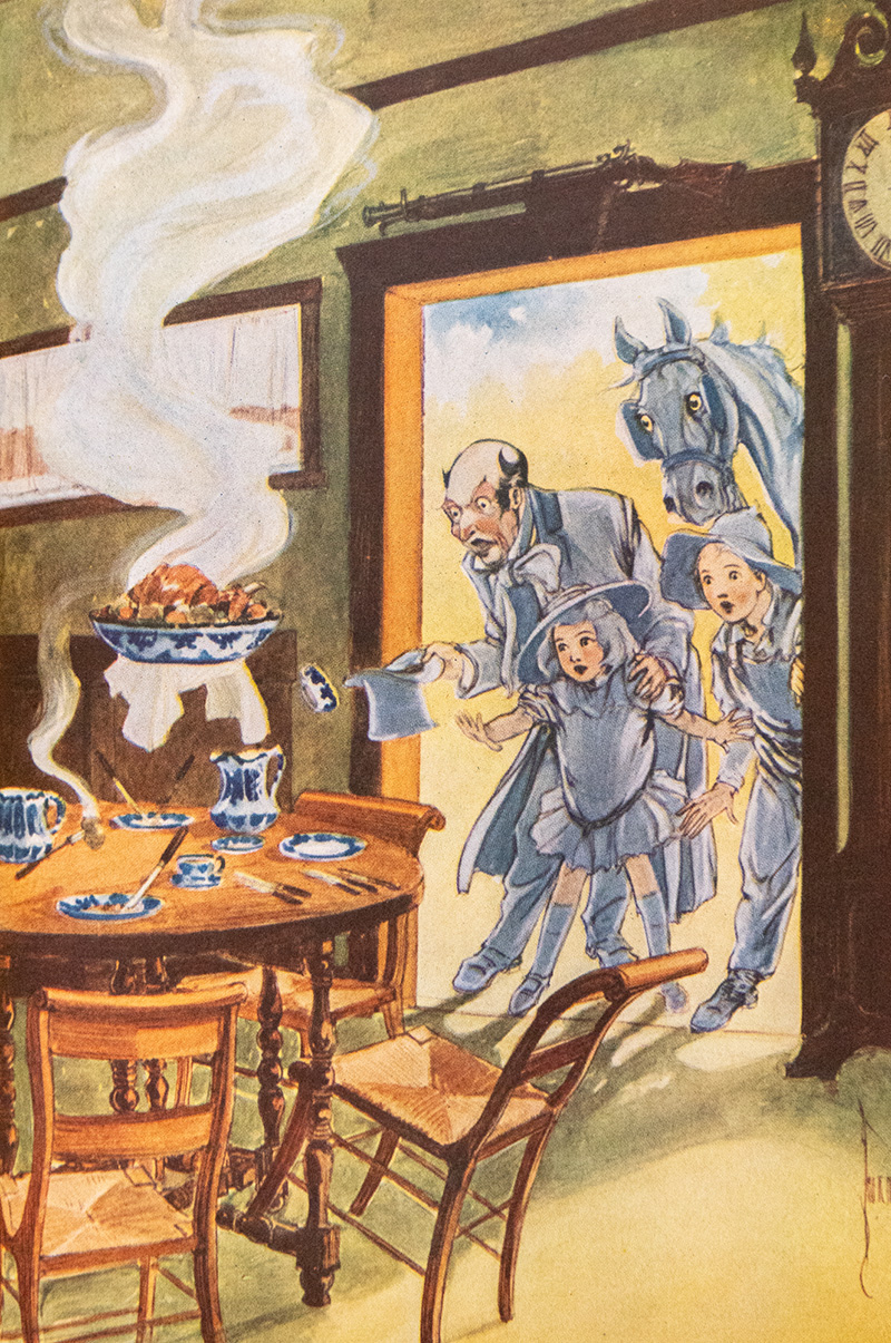 Dorothy and the Wizard in Oz.