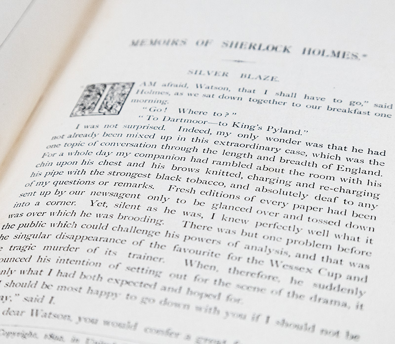 The Adventures of Sherlock Holmes and The Memoirs of Sherlock Holmes.
