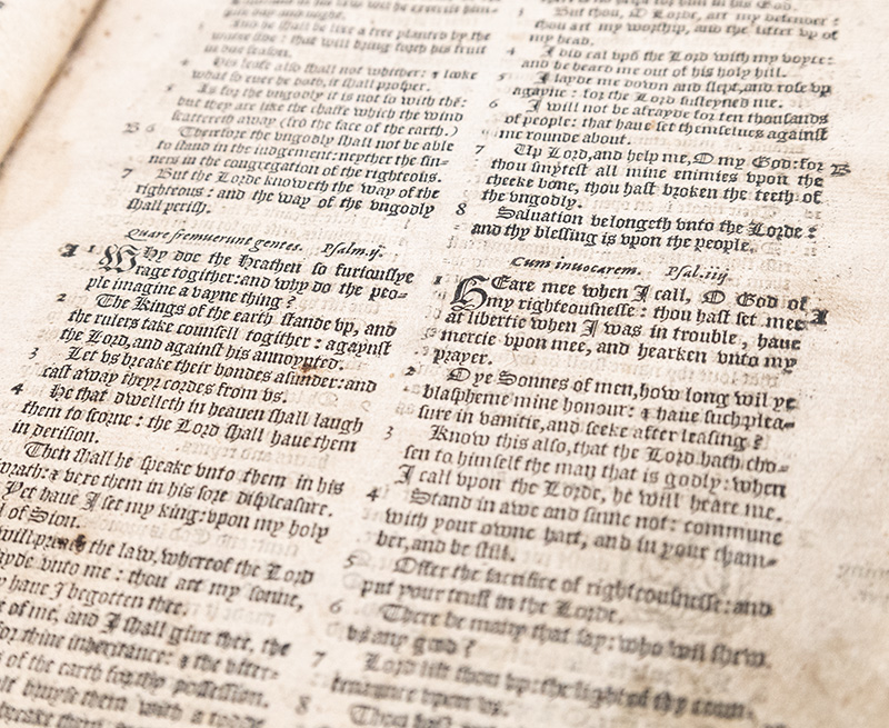 The Thirde Parte of the Bible, Conteining These Bookes. The Psalter. The Proverbes. Ecclesiastes. Cantica Canticorum. The Prophetes.