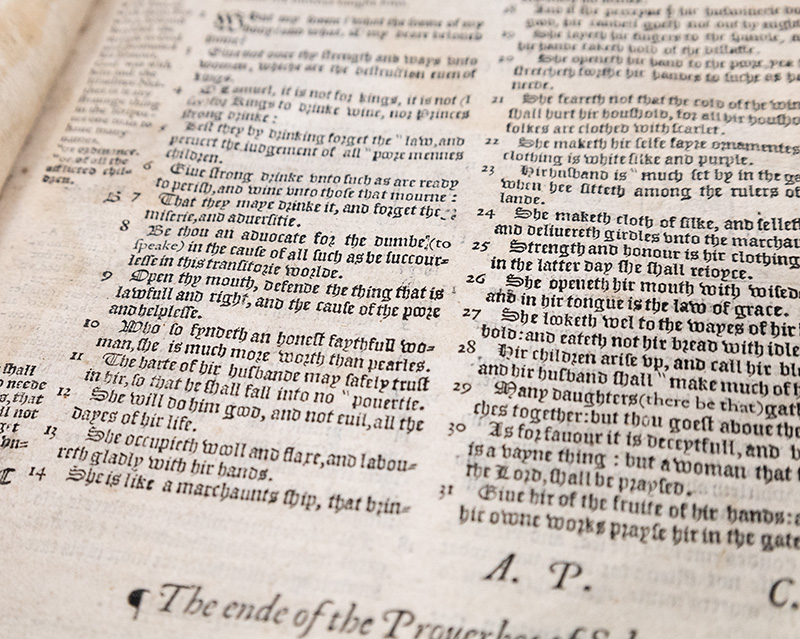 The Thirde Parte of the Bible, Conteining These Bookes. The Psalter. The Proverbes. Ecclesiastes. Cantica Canticorum. The Prophetes.