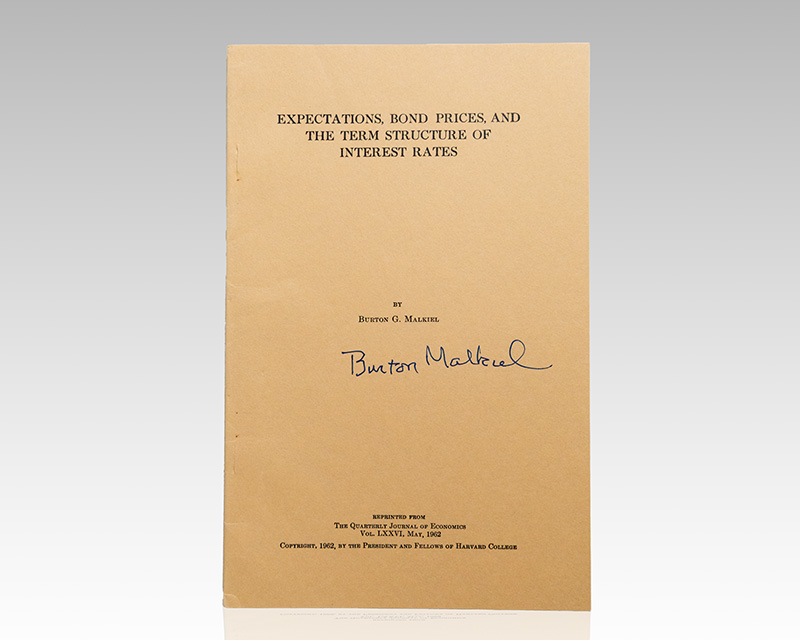 The Quarterly Journal of Economics: Expectations, Bond Prices, and the Term Structure of Interest Rates.