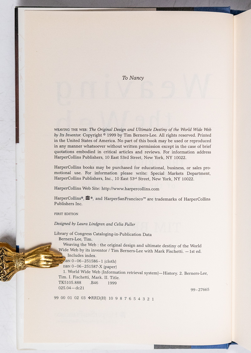 Weaving the Web: The Original Destiny of the World Wide Web by It's Inventor.
