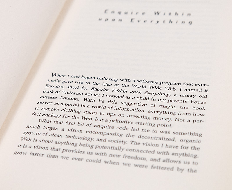 Weaving the Web: The Original Destiny of the World Wide Web by It's Inventor.