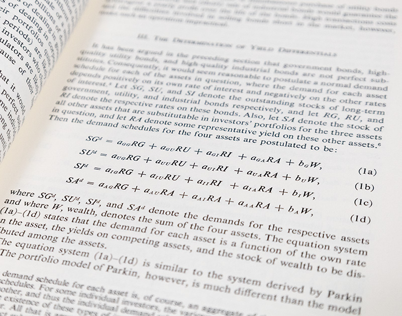 The Determination of Yield Differentials Between Debt Instruments of the Same Maturity.