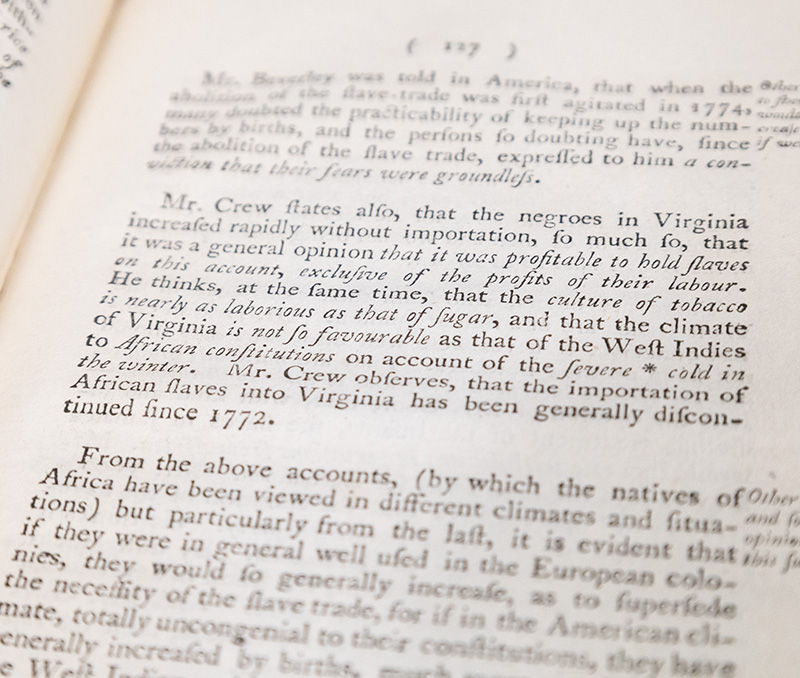 An Abstract of the Evidence Delivered Before a Select Committee of the House of Commons in the Years 1790, and 1791; On the Part of the Petitioners for the Abolition of the Slave-Trade.