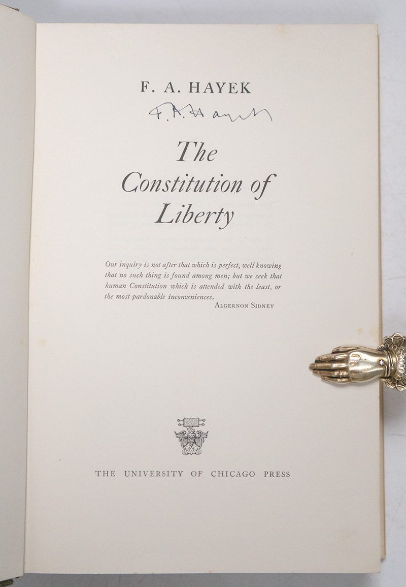 The Constitution of Liberty.