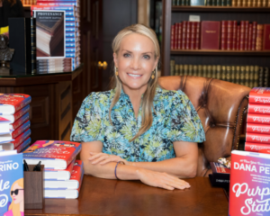 Purple State of Mind: Fox News Commentator Dana Perino Launches her New Romance Book in Palm Beach.