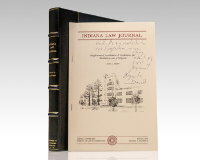 Indiana Law Journal; Supplemental Jurisdiction: A Confession, an Avoidance, and a Proposal.