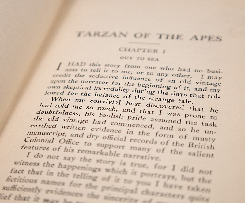 Tarzan of the Apes.