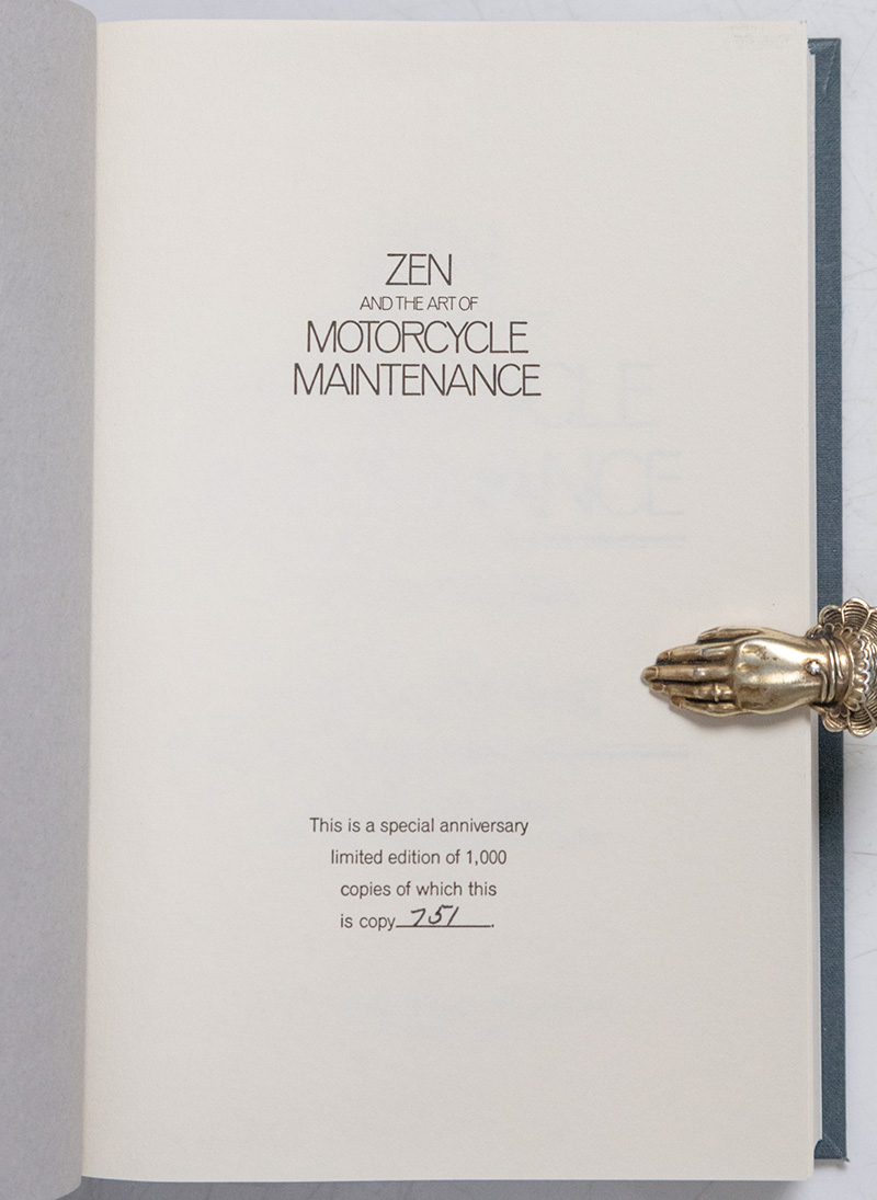 Zen and the Art of Motorcycle Maintenance: An Inquiry into Values.