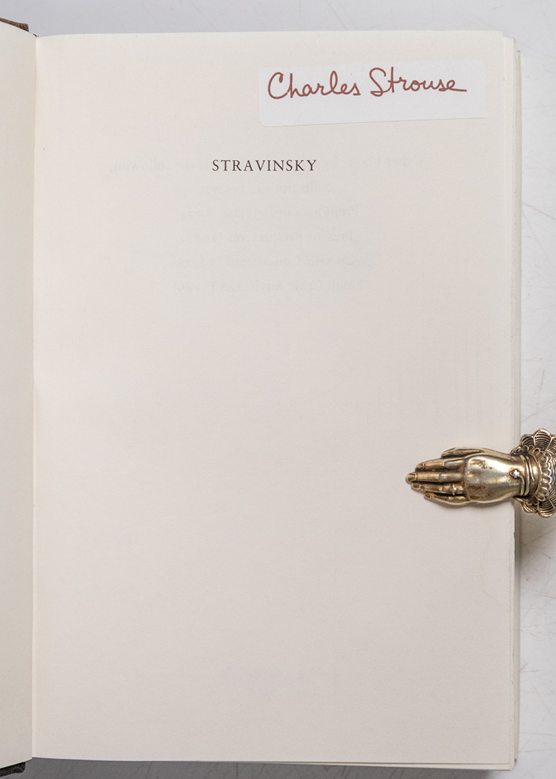 Stravinsky: Glimpses of a Life.