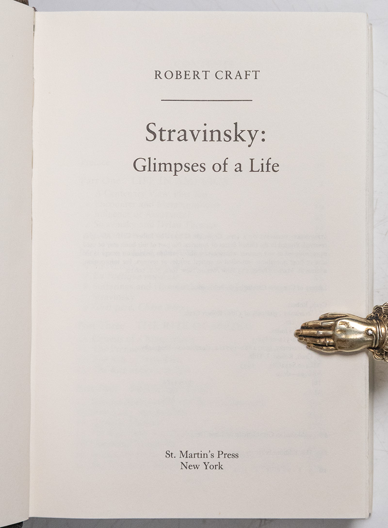 Stravinsky: Glimpses of a Life.
