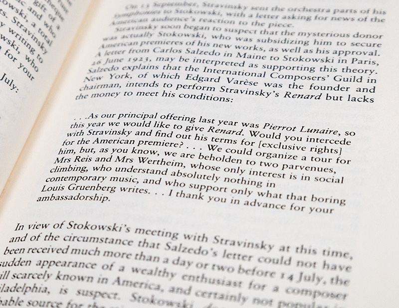 Stravinsky: Glimpses of a Life.