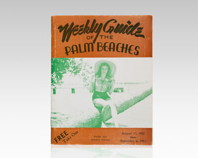 Weekly Guide of the Palm Beaches: Pocket Size Summer Edition, 1952.