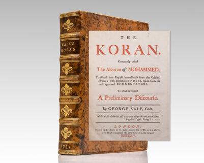 The Koran: Commonly Called The Alcoran of Mohammed: Translated From The Original Arabic. With Explanatory Notes, Taken From the Most Approved Commentators. To Which is Prefixed, A Preliminary Discourse.