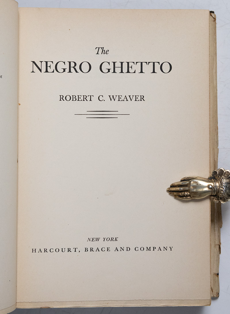 The Negro Ghetto.