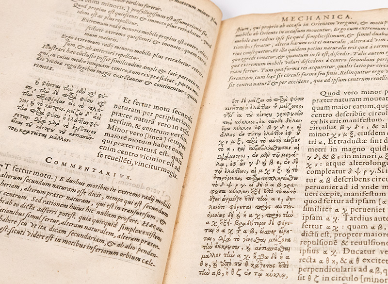 Mechanica Graeca, emendata, Latina facta, & commentariis illustrata ab Henrico Monantholio.