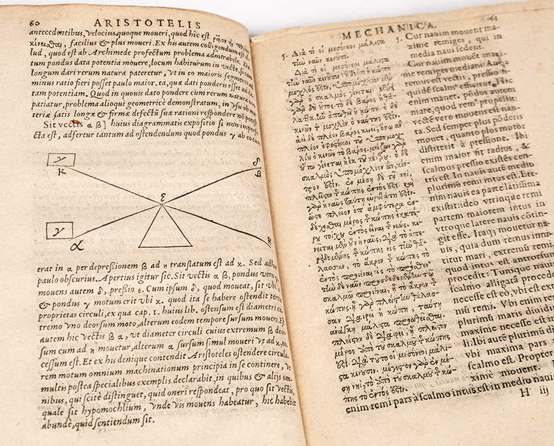 Mechanica Graeca, emendata, Latina facta, & commentariis illustrata ab Henrico Monantholio.