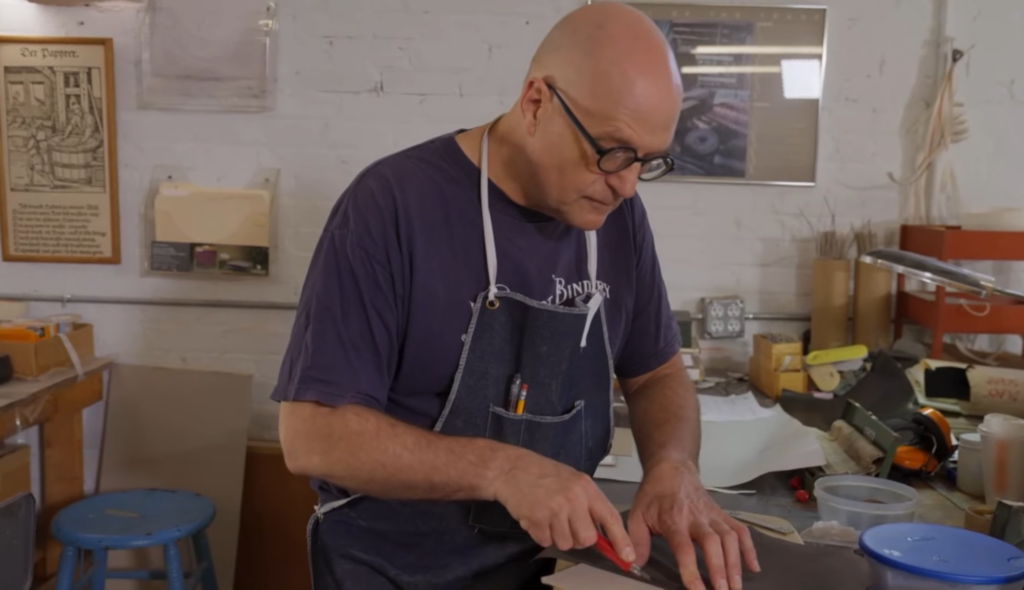 bookbinding at the Harcourt Bindery