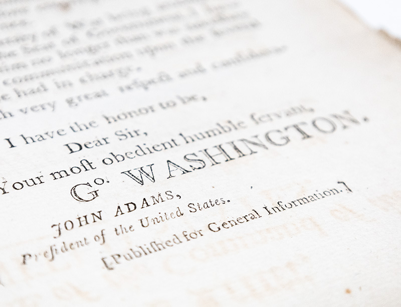 General Washington's Letter, Declaring His Acceptance of the Command of the Armies of the United States.